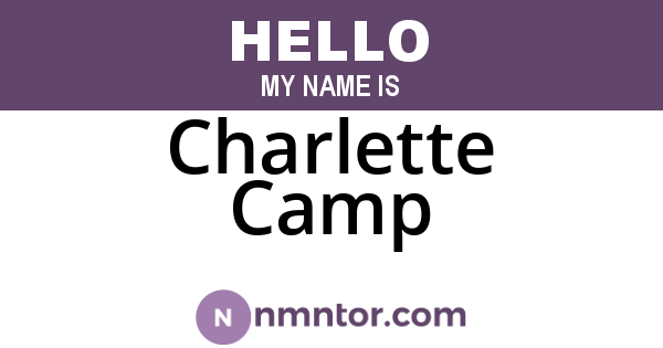 Charlette Camp