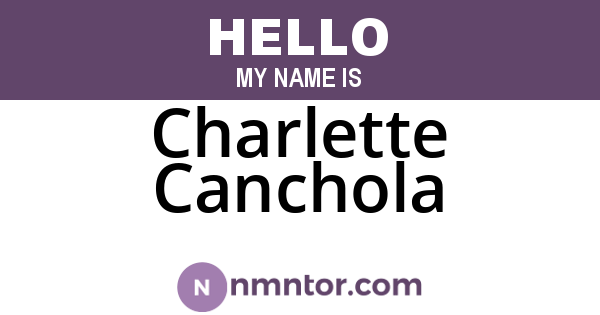 Charlette Canchola
