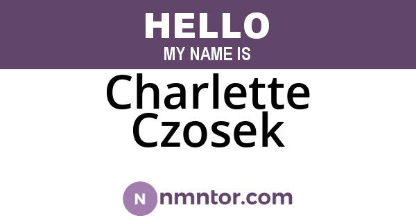 Charlette Czosek