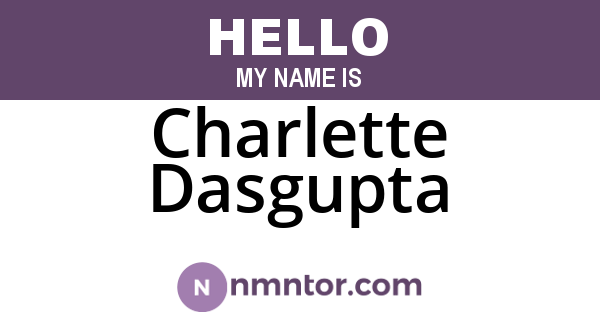 Charlette Dasgupta