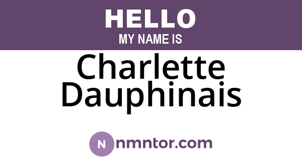 Charlette Dauphinais