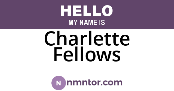 Charlette Fellows