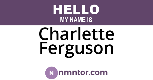 Charlette Ferguson