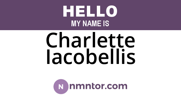 Charlette Iacobellis