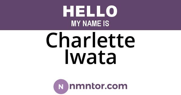 Charlette Iwata