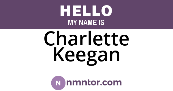 Charlette Keegan