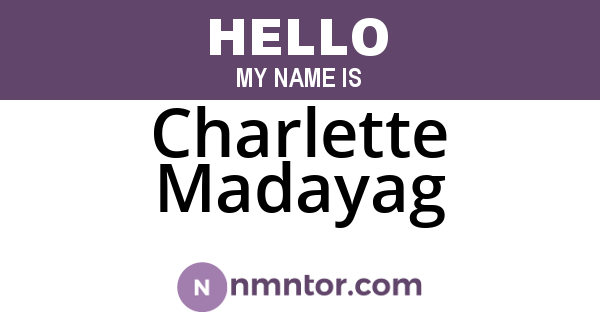 Charlette Madayag