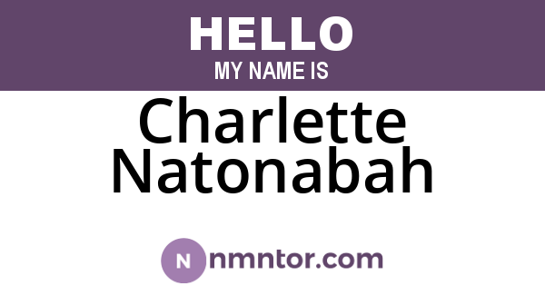 Charlette Natonabah