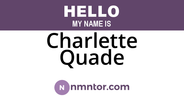 Charlette Quade