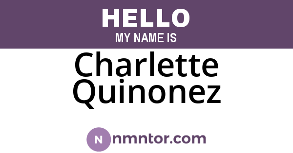 Charlette Quinonez