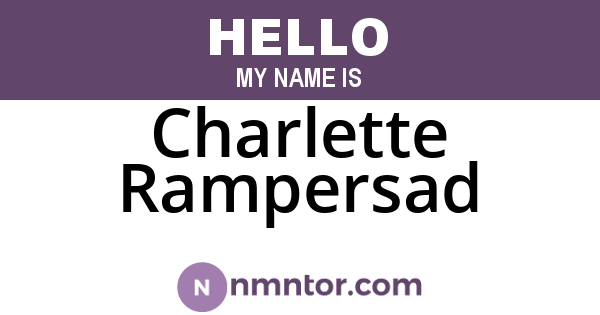 Charlette Rampersad