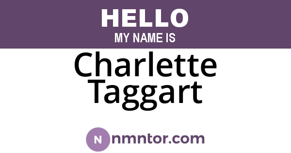 Charlette Taggart