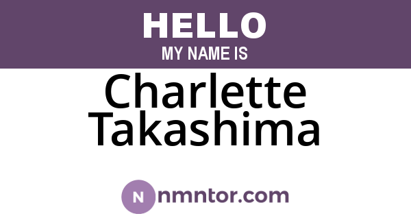 Charlette Takashima