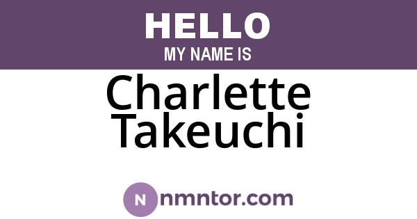 Charlette Takeuchi