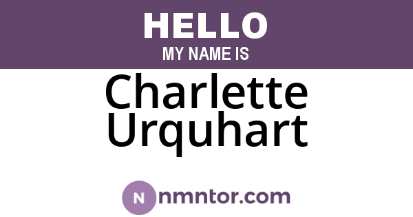 Charlette Urquhart