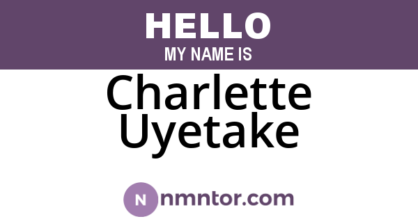 Charlette Uyetake