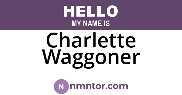 Charlette Waggoner