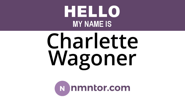 Charlette Wagoner