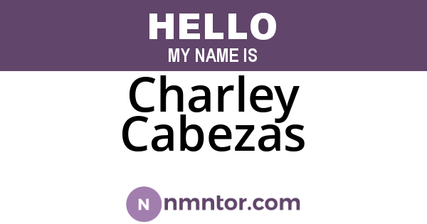 Charley Cabezas