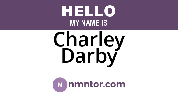 Charley Darby