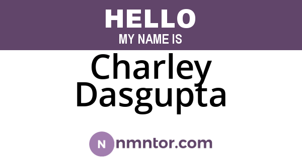 Charley Dasgupta