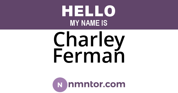 Charley Ferman