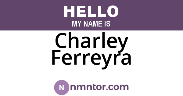 Charley Ferreyra