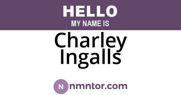 Charley Ingalls