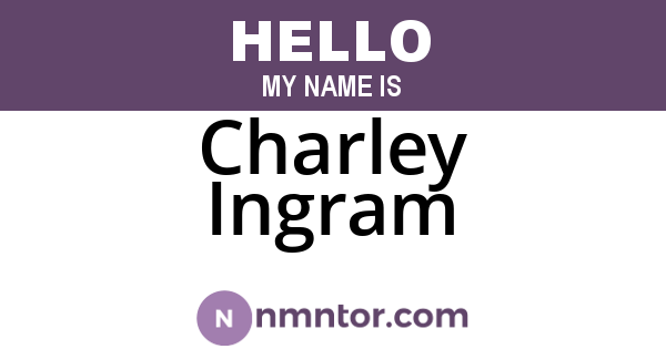 Charley Ingram