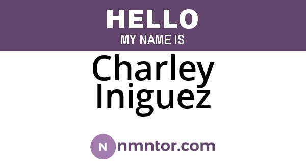 Charley Iniguez