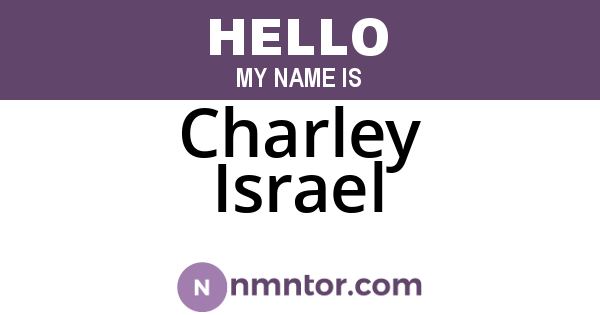 Charley Israel