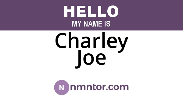 Charley Joe