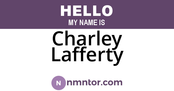 Charley Lafferty