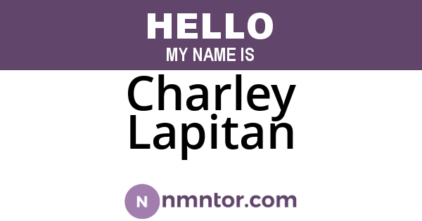 Charley Lapitan