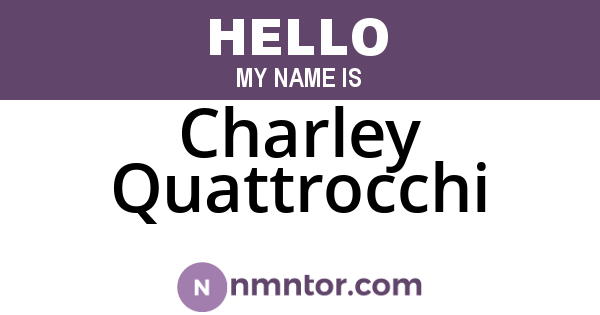 Charley Quattrocchi
