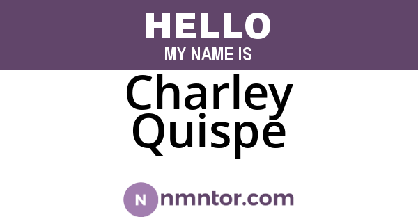 Charley Quispe
