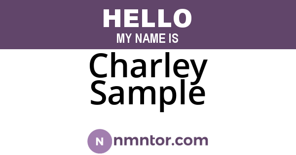 Charley Sample