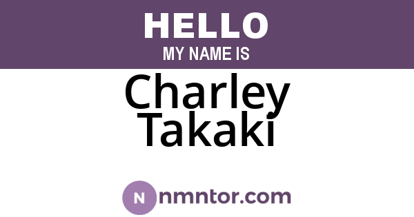 Charley Takaki