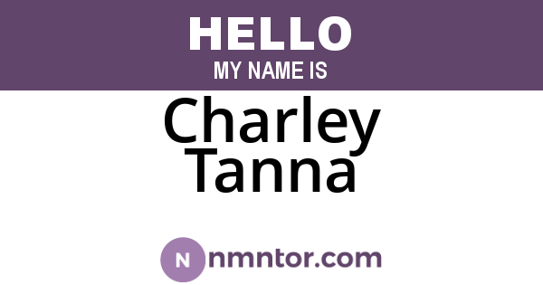 Charley Tanna