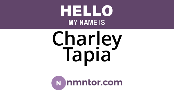 Charley Tapia