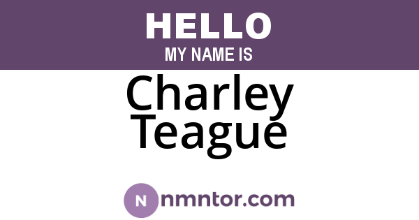 Charley Teague