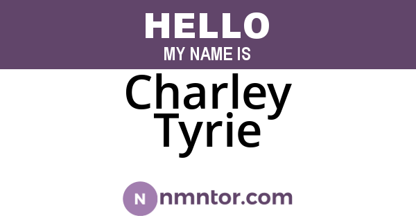 Charley Tyrie
