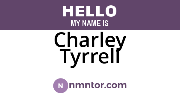 Charley Tyrrell
