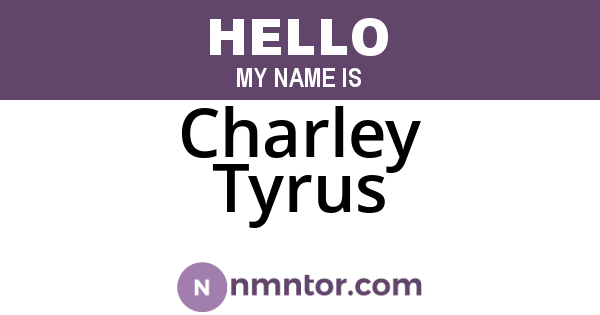Charley Tyrus