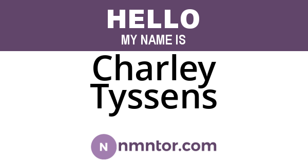 Charley Tyssens