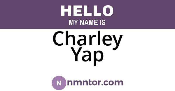 Charley Yap