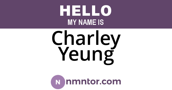 Charley Yeung