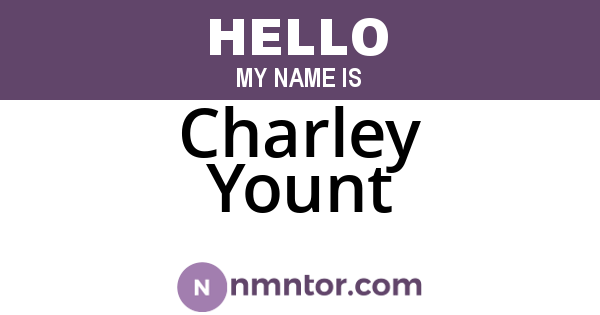 Charley Yount