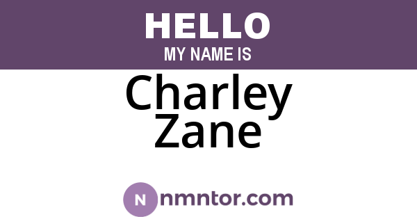 Charley Zane