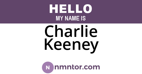 Charlie Keeney